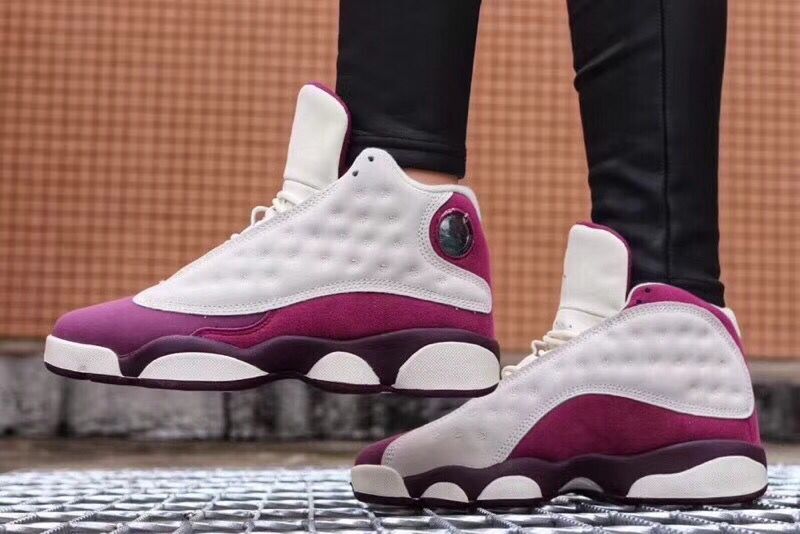 Air Jordan 13 GS White Purple Shoes - Click Image to Close